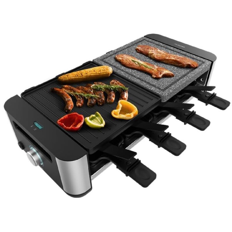 foto del prodotto raclette inox cheese grill 16000 inox mixgrill cecotec