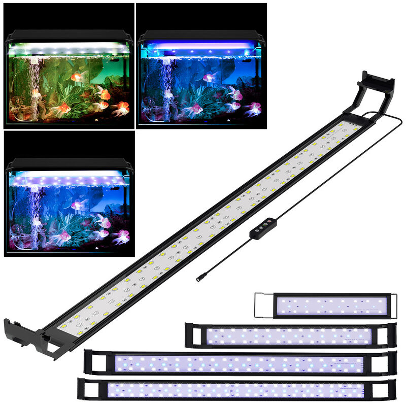 foto del prodotto hengda luce di rampa dell acquario del led. bianco rosso blu. risparmio energetico. 16w. 45 50cm