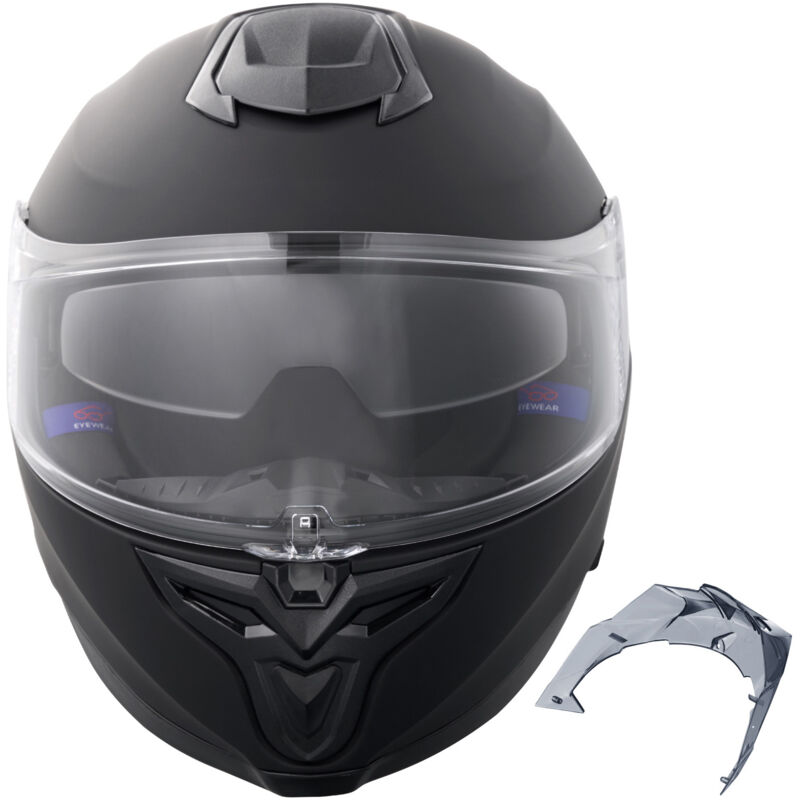 foto del prodotto mophorn casco da moto , integrale,abs intelligente da strada , alta densit , slot bluetooth, lenti intercambiabili, omologato dot, comodo casco da