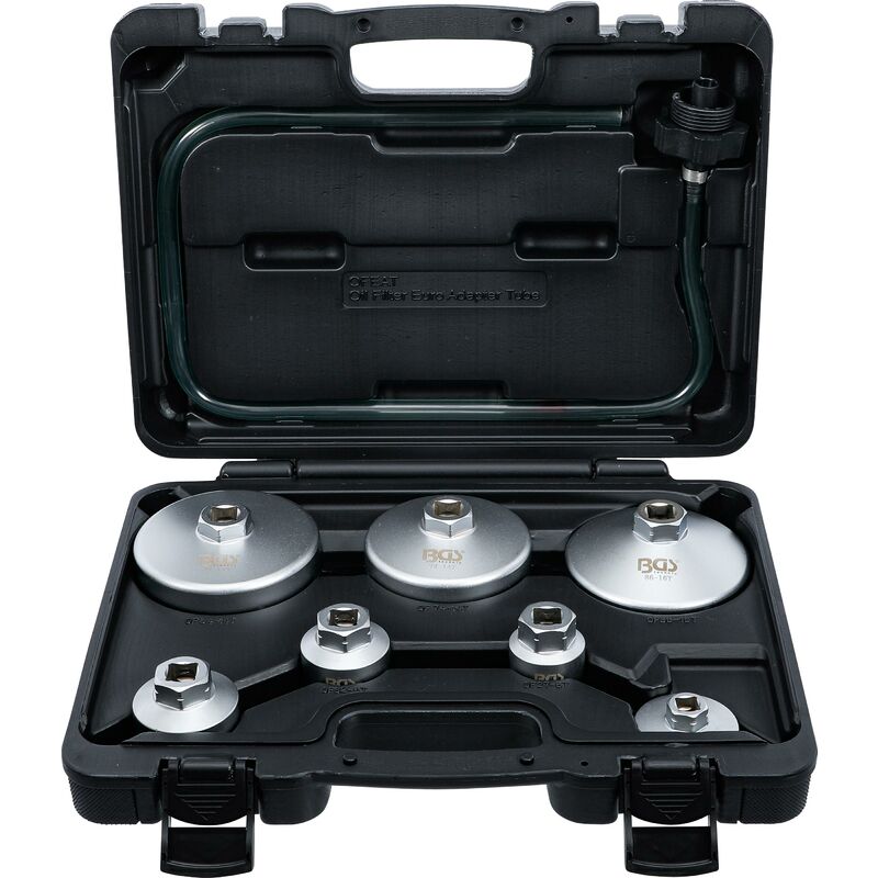 foto del prodotto bgs technic serie di chiavi per filtro dell olio con tubo di scarico per filtro olio per vag, bmw, citro n, peugeot, ford, mercedes benz, opel,