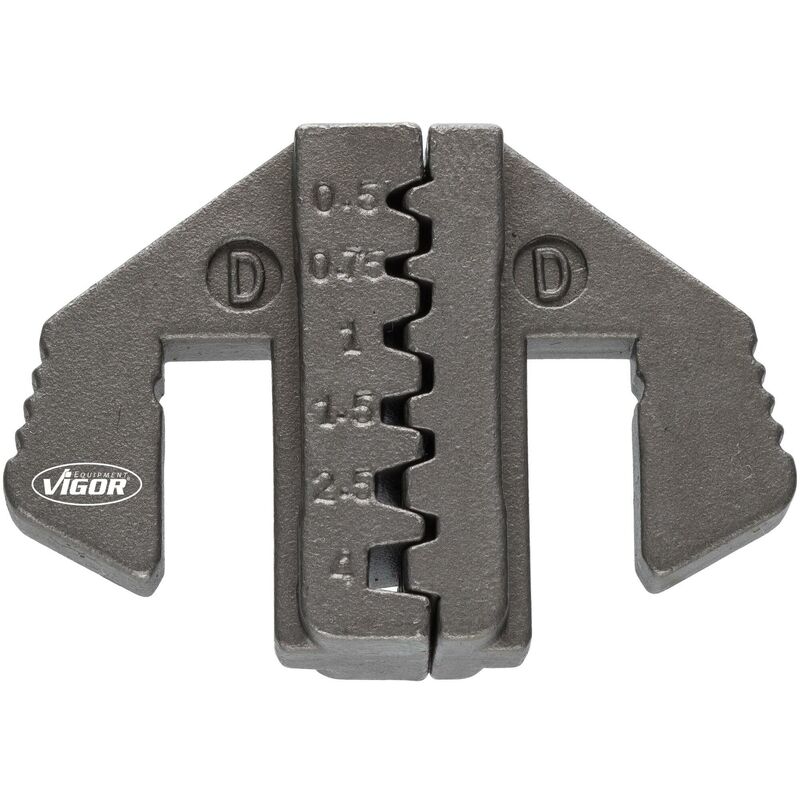 immagine 0 del prodotto vigor crimping socket d for wire end sleeves with or without collar from 0.5 4.0 mm2 v2499 d
