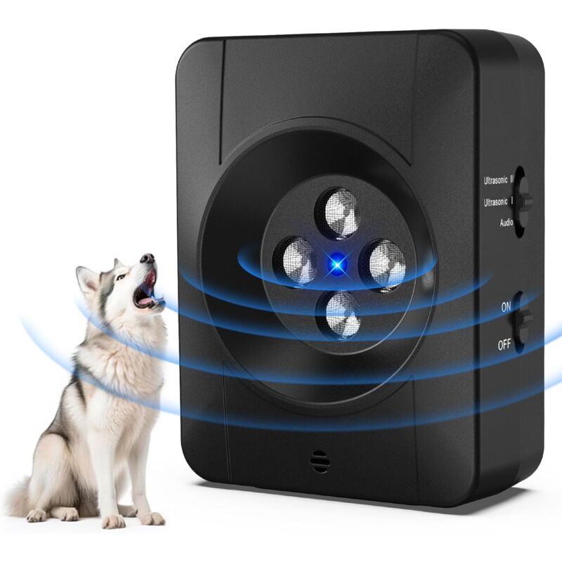 foto del prodotto dispositivo antiabbaio automatico per cani, dispositivo antiabbaio a ultrasuoni da 33 piedi con 3 modalit , antiabbaio per cani neighbor, ipx4 per