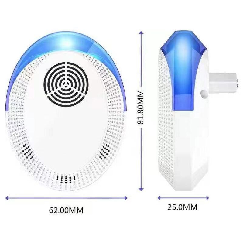 foto del prodotto repellente per zanzare ad ultrasuoni, repellente per topi ad ultrasuoni per zanzare, topi, formiche, mosche, ragni, scarafaggi, professionale ed
