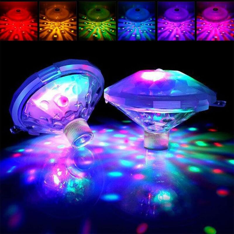 foto del prodotto luci galleggianti per piscina, 8 modalit luci galleggianti per piscina, luci solari per piscina impermeabili ip68, luci solari per piscina, luci per