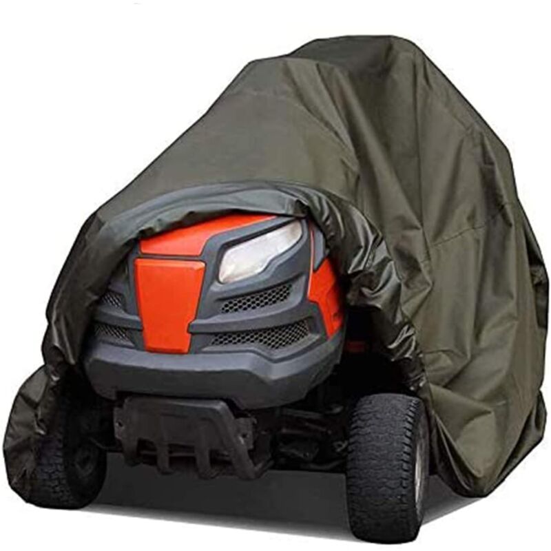 foto del prodotto copertura per tosaerba, tessuto oxford impermeabile anti uv antipolvere, copertura per trattorino tosaerba per giardino esterno 183x112x109cm