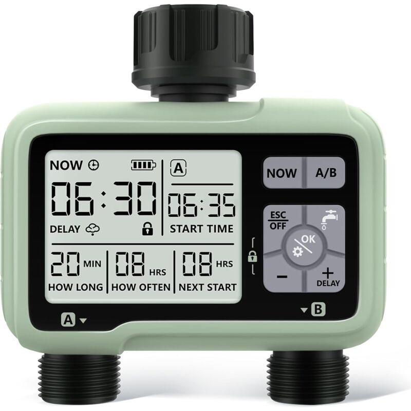 immagine 0 del prodotto timer per irrigazione automatica manuale a 2 vie, irrigazione automatica per prato da giardino
