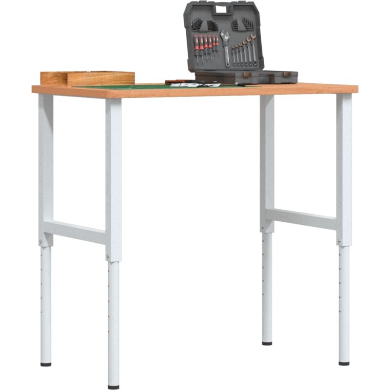 foto del prodotto banco da lavoro 100x60x 71,5 98 cm legno faggio rettangolare vidaxl