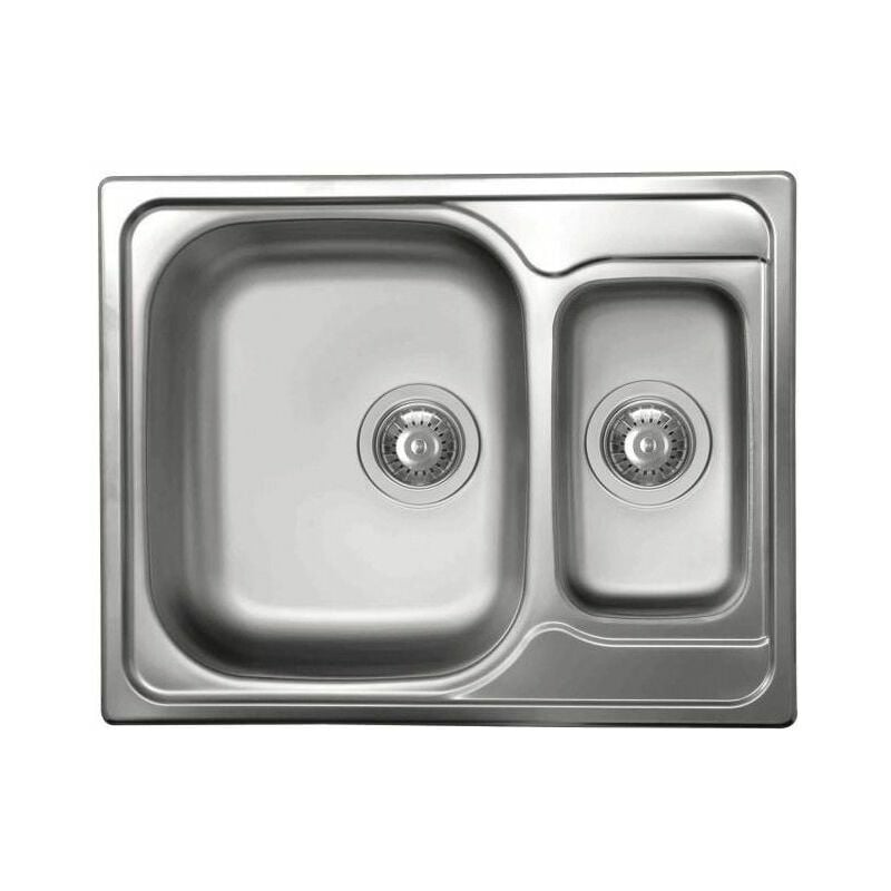 foto del prodotto special 250 lix250sac lavello da incasso 1,5 vasche, acciaio inox satinato, 62x49 cm, da incasso, inox satinato elleci