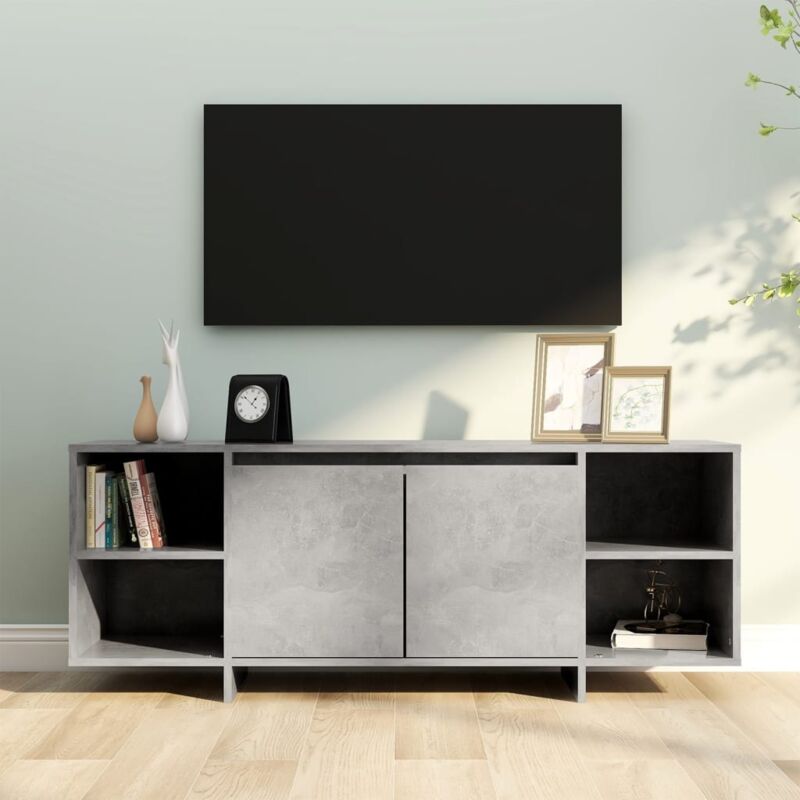 foto del prodotto furniture limited mobile tv grigio cemento 130x35x50 cm in