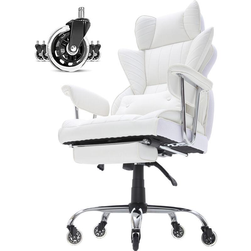 foto del prodotto mophorn sedia girevole da ufficio studio per lavoro con schienale sedia ergonomica capacita carico max. 158kg, sedia ufficio ergonomica con