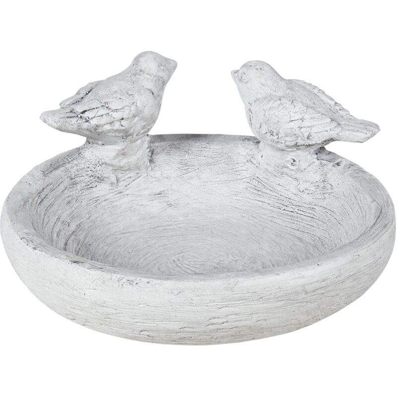 foto del prodotto fontana da giardino per uccelli ciotola acqua alimentatore mgo decorativo grigio mamou