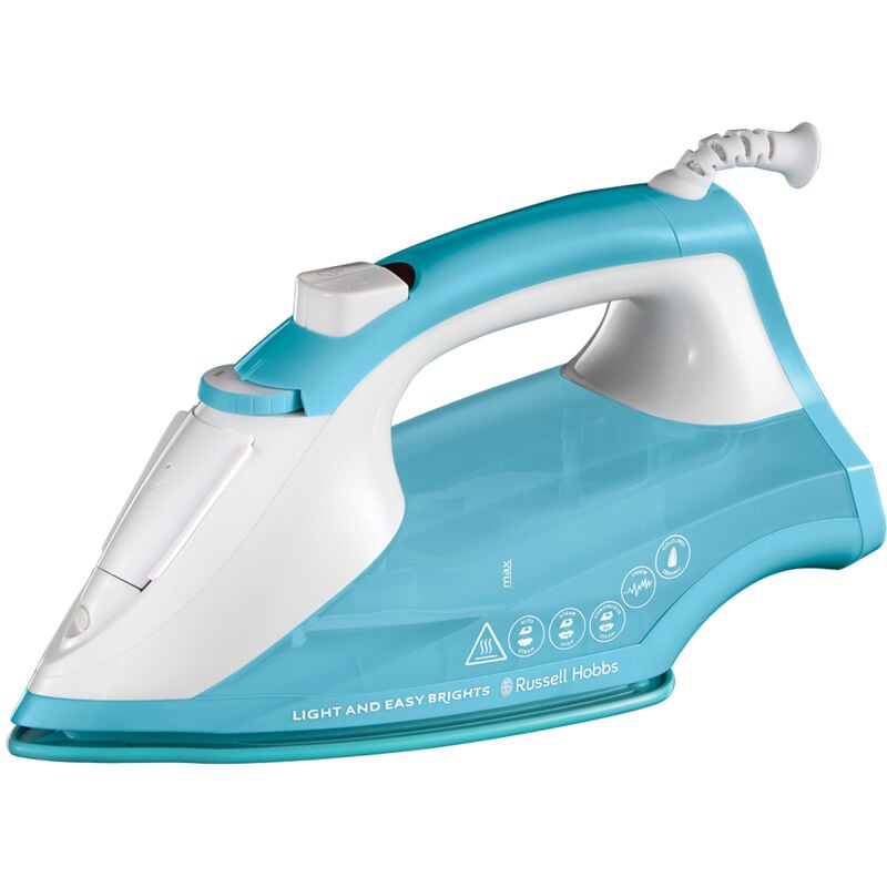 foto del prodotto russell hobbs 26482 56 ferro da stiro a vapore ceramica 2400 w bianco blu