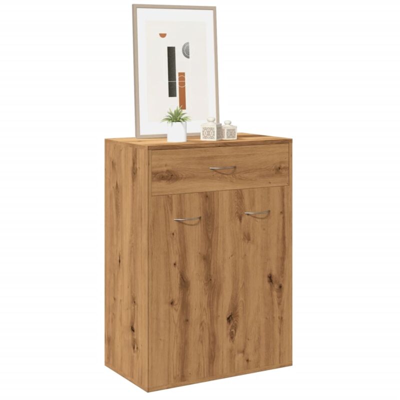 foto del prodotto scarpiera rovere artigianale 60x35x84 cm in legno multistrato vidaxl