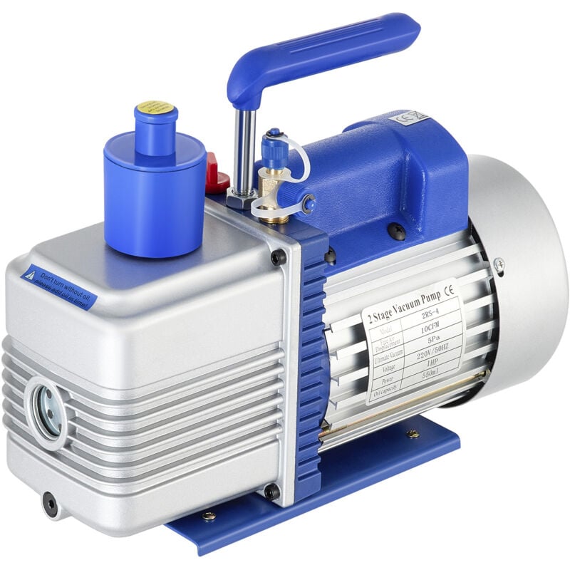 foto del prodotto mophorn pompa per vuoto 10cfm 1 hp palette rotanti a due stadi, 220 v 5 pa per hvac, ricarica refrigerante ac automatica, degasaggio del vino,