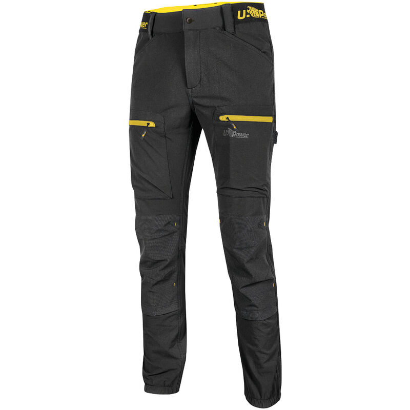 foto del prodotto u power pantaloni da lavoro harmony black carbon taglia xl