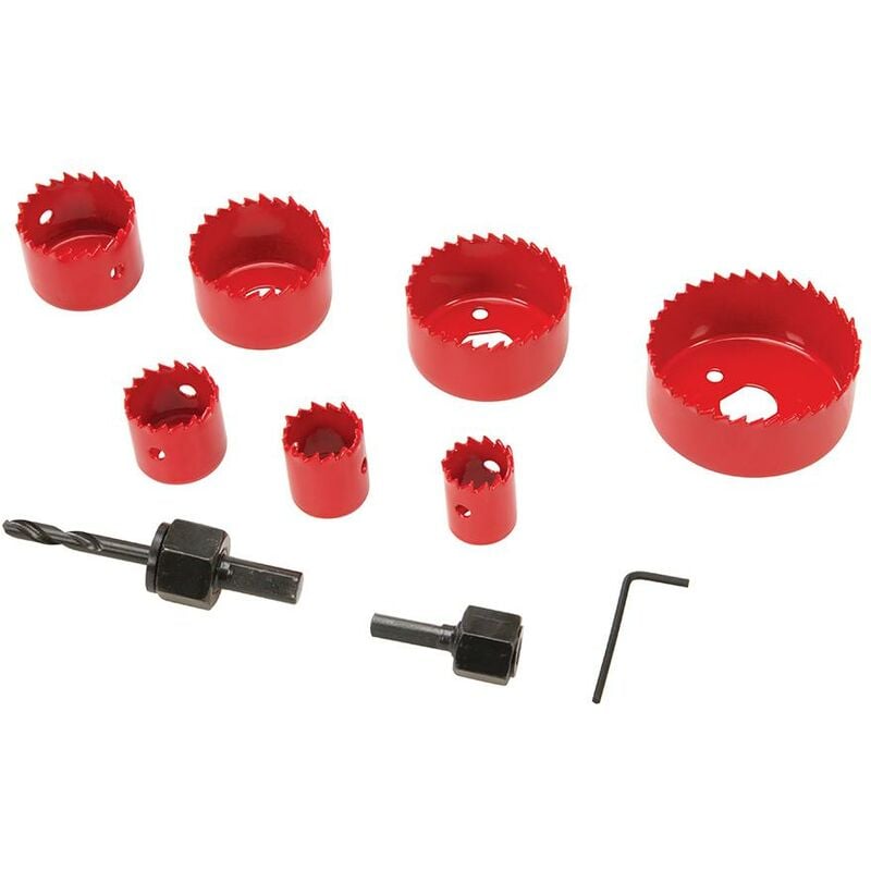 immagine 0 del prodotto silverline kit seghe a tazza 11 p.zi diametro 21 64 mm
