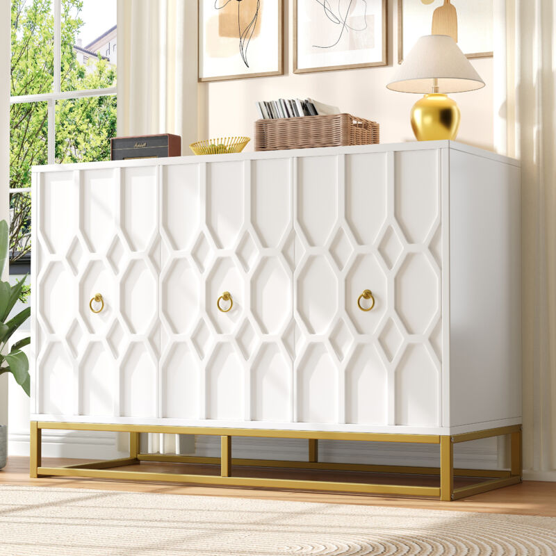 foto del prodotto redom credenza 120 40 85 cm , credenza, credenze, mobili contenitori per sala da pranzo, soggiorno, credenze decorate, credenze indipendenti,