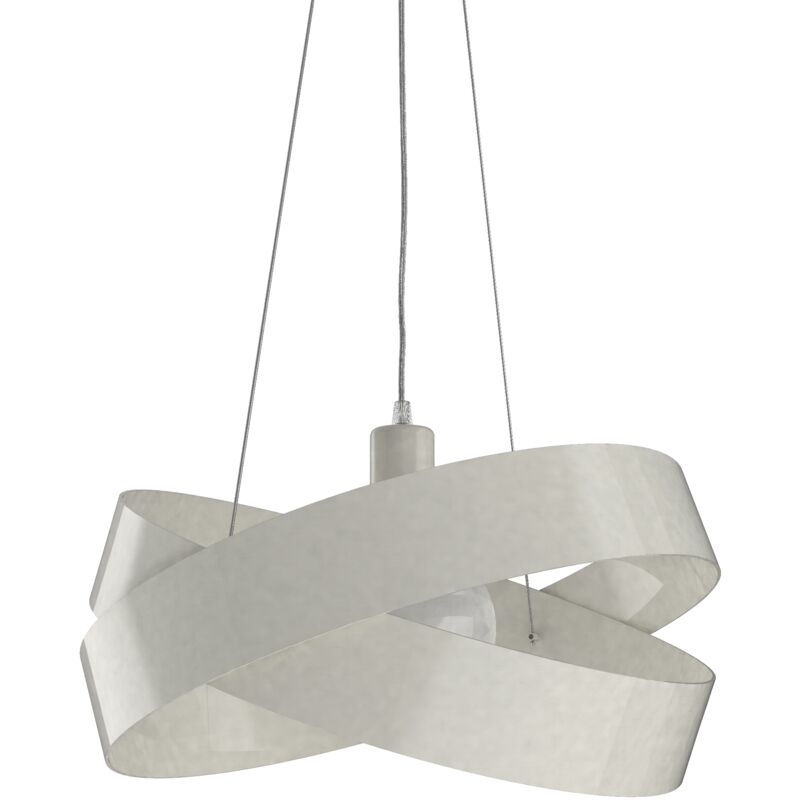 immagine 0 del prodotto lumicom soft sospensione, 1x e27, max 42w, metallo, bianco lucido, d40cm