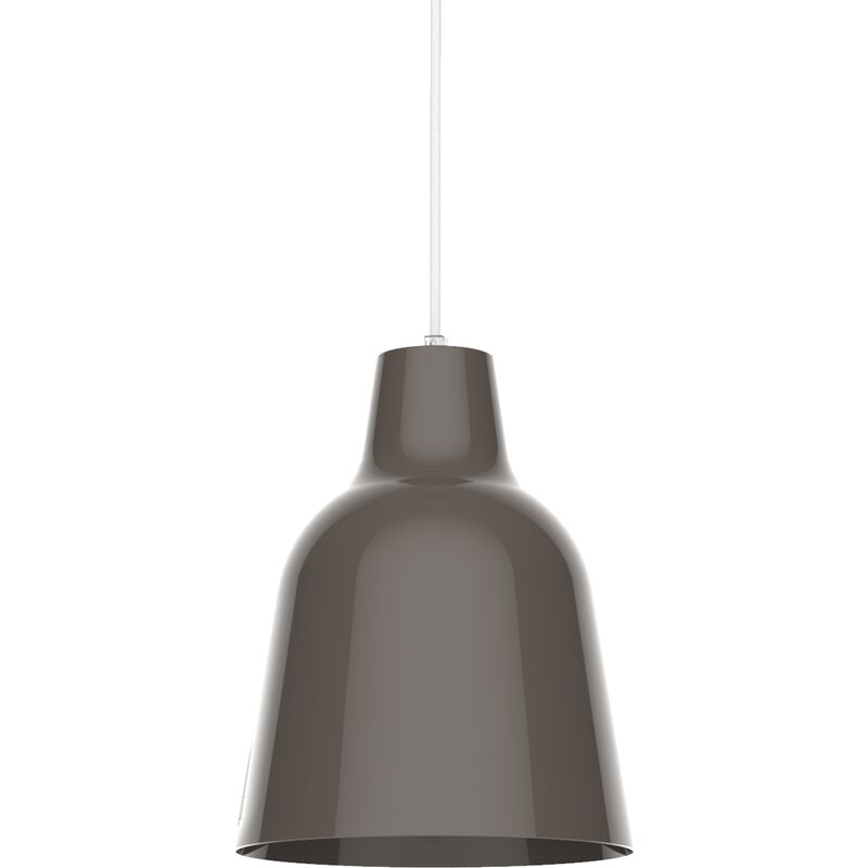 immagine 0 del prodotto dong sospensione, 1x e27, max 42w, metallo, grigio tortora, d.16cm lumicom