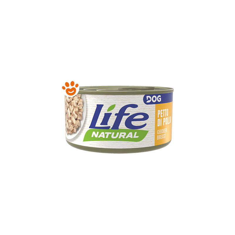 foto del prodotto dog natural petto di pollo dog natural petto di pollo lattina da 90 gr life