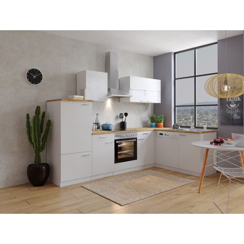foto del prodotto cucina blocco cucina blocco cucina angolo cottura bianco malia 280x172 cm respekta