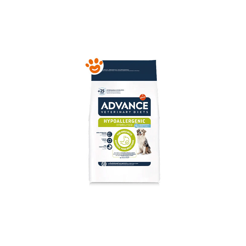 foto del prodotto advance dog adult veterinary diets hypoallergenic hydrolised advance dog adult veterinary diets hypoallergenic hydrolised sacco da 2,5 kg