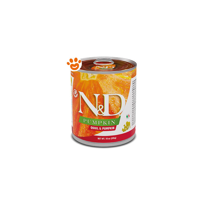 foto del prodotto dog n d pumpkin adult quaglia e zucca dog n d pumpkin adult quaglia e zucca lattina da 285 gr farmina