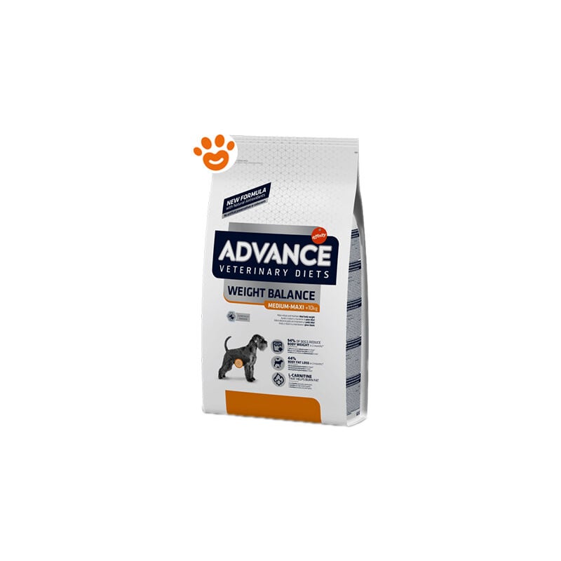 foto del prodotto advance dog veterinary diets weight balance adult medium maxi advance dog veterinary diets weight balance adult medium maxi sacco da 12 kg
