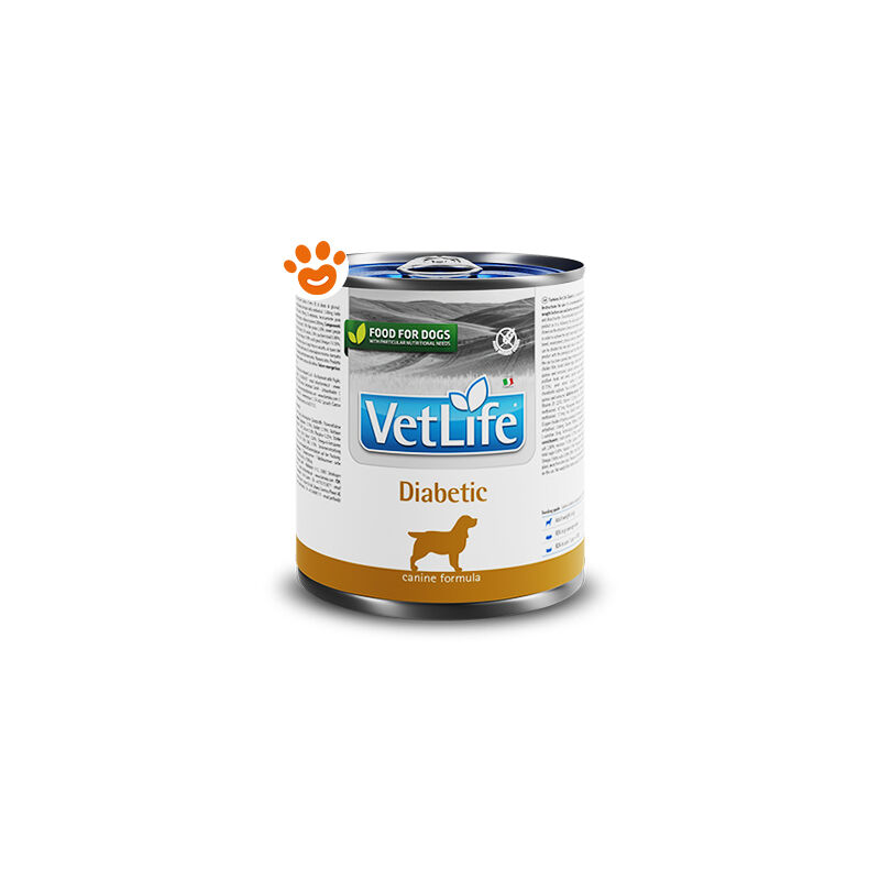 foto del prodotto dog vet life diabetic dog vet life diabetic lattina da 300 gr farmina