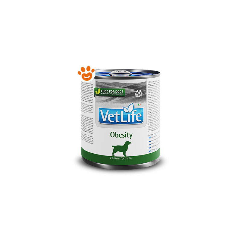 foto del prodotto dog vet life obesity dog vet life obesity lattina da 300 gr farmina