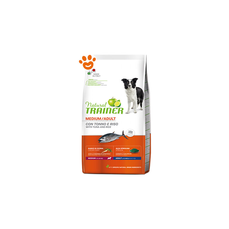 foto del prodotto trainer natural dog adult medium tonno natural dog adult medium tonno sacco da 12 kg
