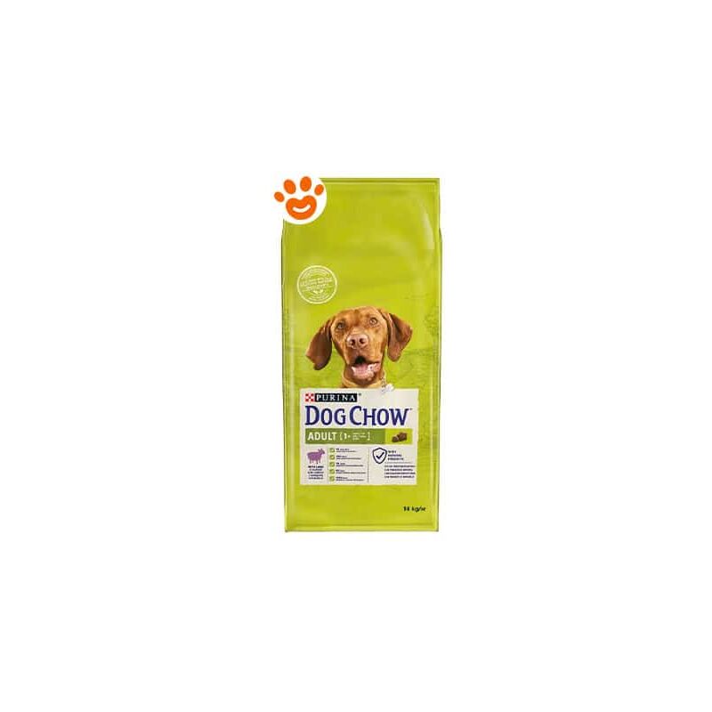 foto del prodotto dog chow adult agnello e riso dog chow adult agnello e riso sacco da 14 kg purina