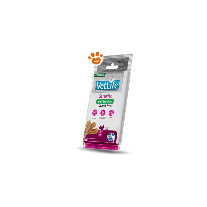 foto del prodotto farmina dog snack dental treat vet life struvite mini farmina dog snack dental treat vet life struvite mini confezione da 60 gr