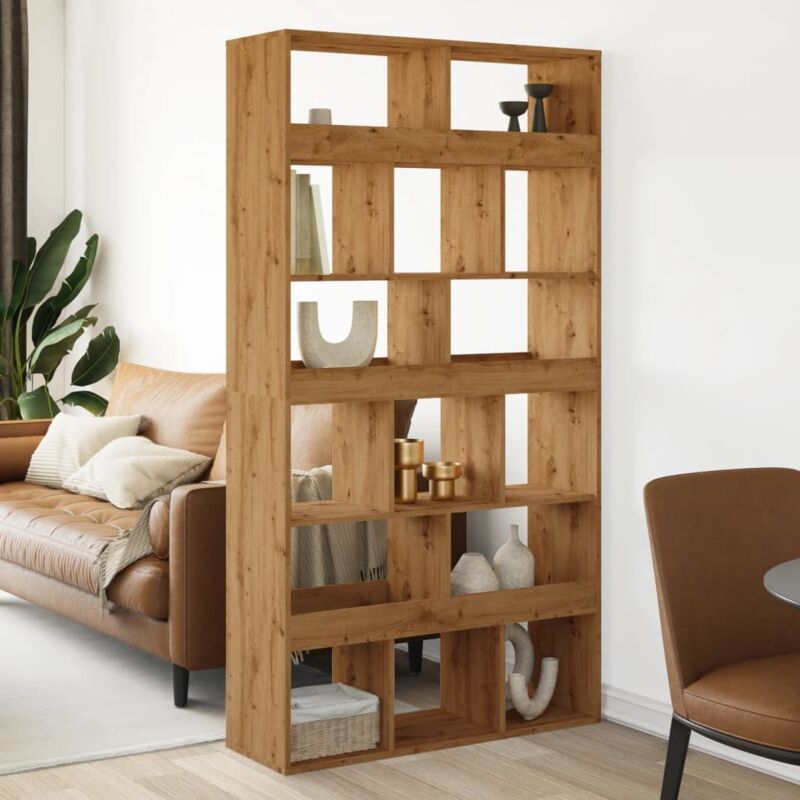 foto del prodotto vidaxl libreria rovere artigianale 100x33x187,5 cm in truciolato