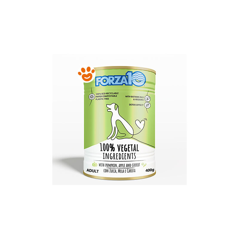 foto del prodotto dog maintenance adult vegetal dog maintenance adult vegetal lattina da 400 gr forza10