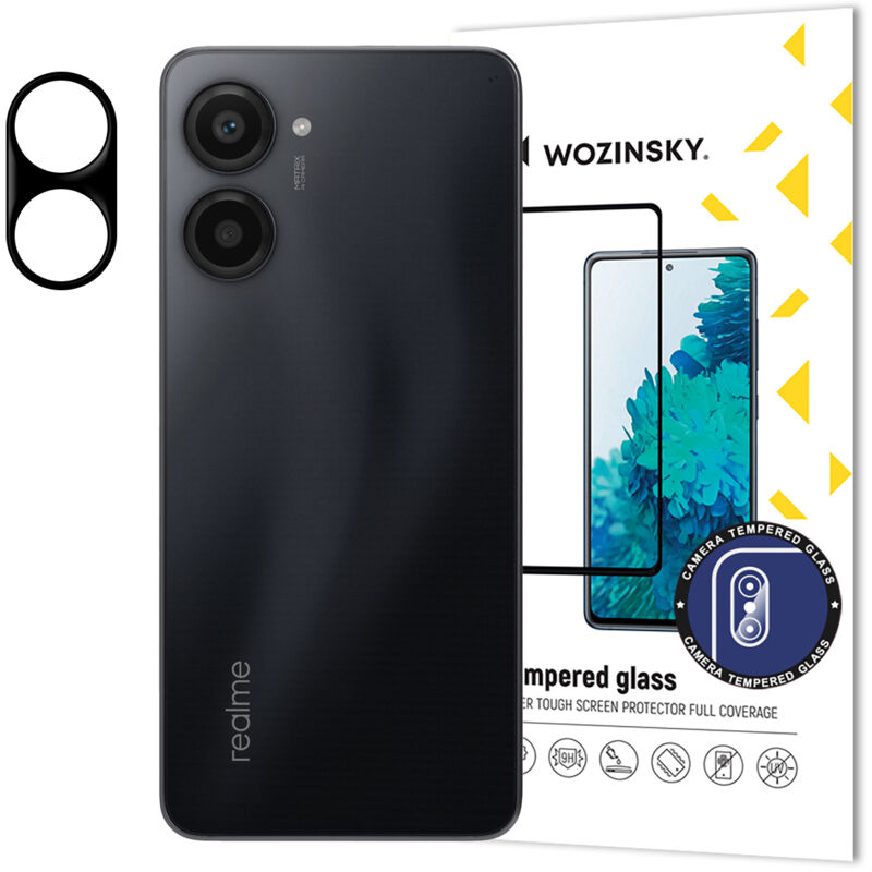 foto del prodotto vetro temperato 9h per la fotocamera per realme 10 pro full camera glass