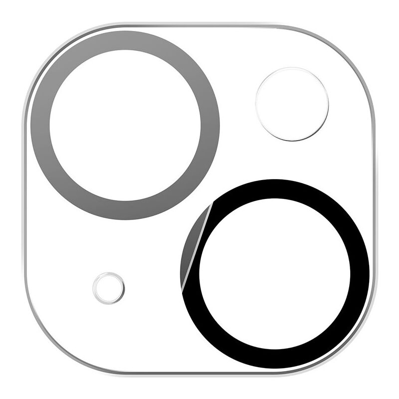 foto del prodotto vetro protettivo per obiettivo della fotocamera per iphone 14 plus protezione per lente a specchio