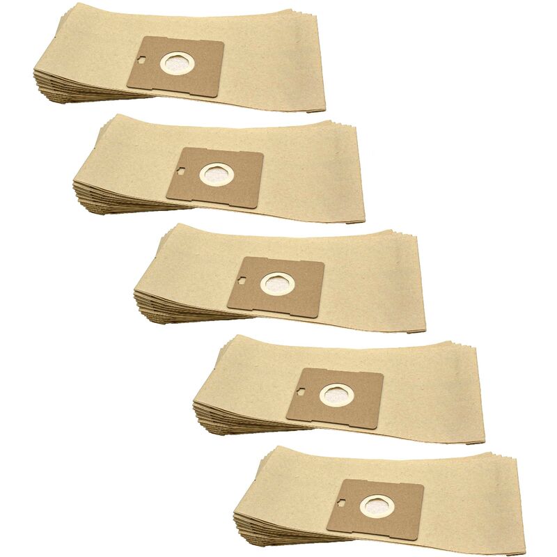 foto del prodotto 50x sacchetto compatibile con samsung vc 6400 6499 serie, vl 5913, vp 95b aspirapolvere in carta, 35cm x 16cm vhbw