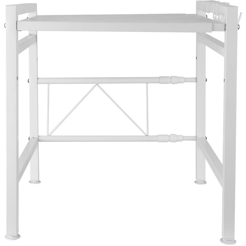 foto del prodotto haloyo mensola microonde allungabile forno a supporto,scaffale per forno a microonde cucina della griglia del forno salvaspazio con 6