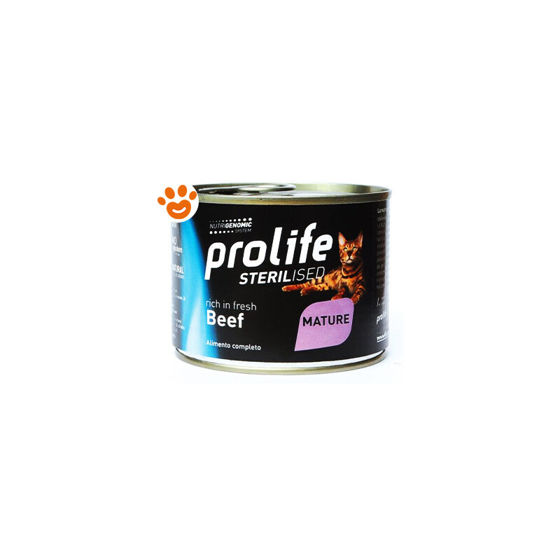 foto del prodotto cat sterilised mature manzo cat sterilised mature manzo lattina da 200 gr prolife