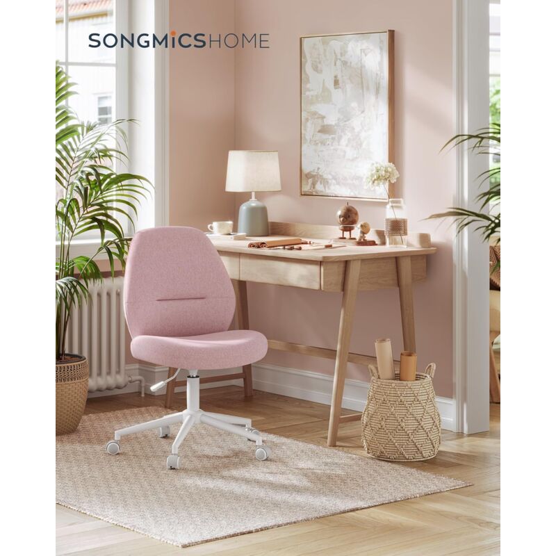 foto del prodotto songmics home sedia da ufficio, sedia da studio, altezza regolabile, sedia girevole, stile contemporaneo, schienale alto, seduta ampia e morbida,