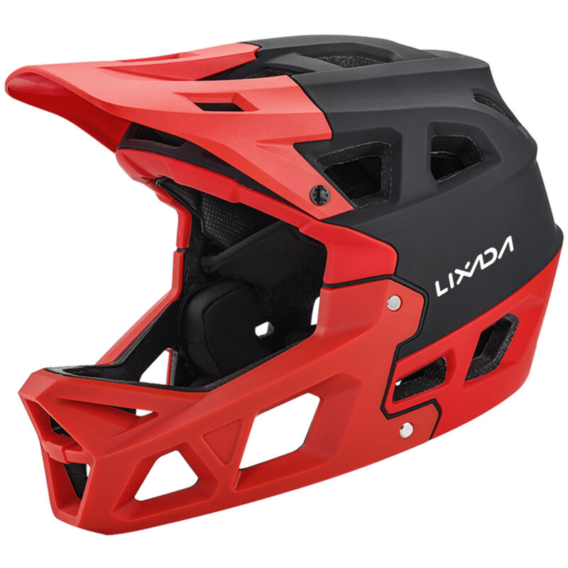 foto del prodotto lixada casco fuoristrada per mountain bike, casco da discesa da corsa, casco integrale per adulti