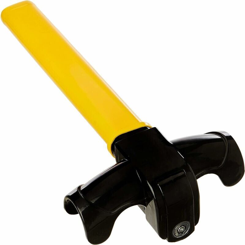 foto del prodotto blocca volante per auto, dispositivo di blocco blocca volante, blocca volante con barra a t per volante universale antifurto per auto di fascia alta,