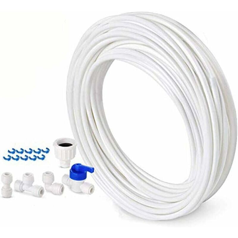 foto del prodotto tubo di alimentazione dell acqua da 10 m kit di collegamento per frigorifero a doppia porta in stile europeo diametro 6,3 mm
