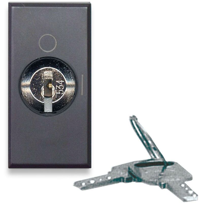 immagine 0 del prodotto ave interruttore a chi tekla s44 colore grigio 2p 10ax 250v finitura opaca 1 modulo 445071