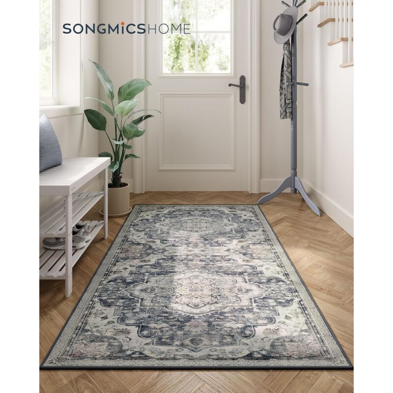 foto del prodotto songmics home tappeto antiscivolo 80 x 150 cm camera da letto, stile vintage tradizionale, ornamento da soggiorno, cucina, ingresso, sala da