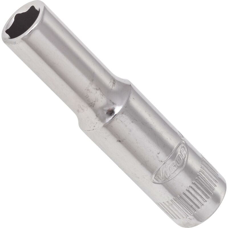 immagine 0 del prodotto 6 point socket long v2535n attacco quadro, cavo, 1 4 di pollice 6,3 mm profilo esagonale esterno size 6 mm