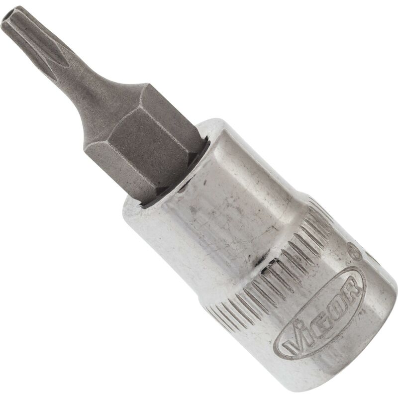 immagine 0 del prodotto t screwdriver socket v2596n attacco quadro, cavo, 1 4 di pollice 6,3 mm profilo torx tamper resistant size t9h