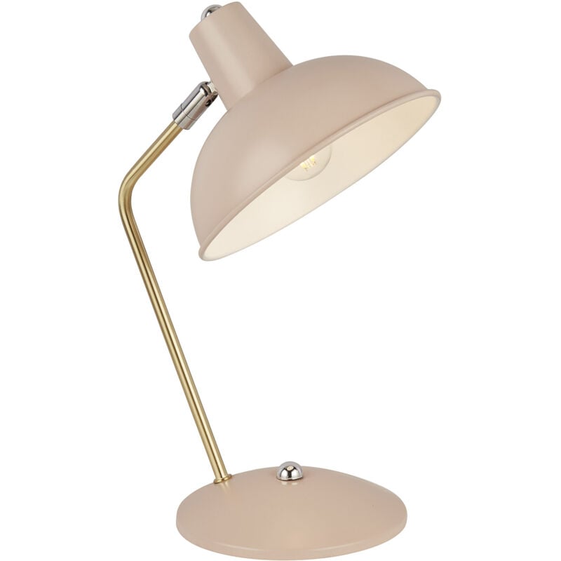 foto del prodotto abatjour contemporaneo aberdeen acciaio rosa oro 1 luce e14