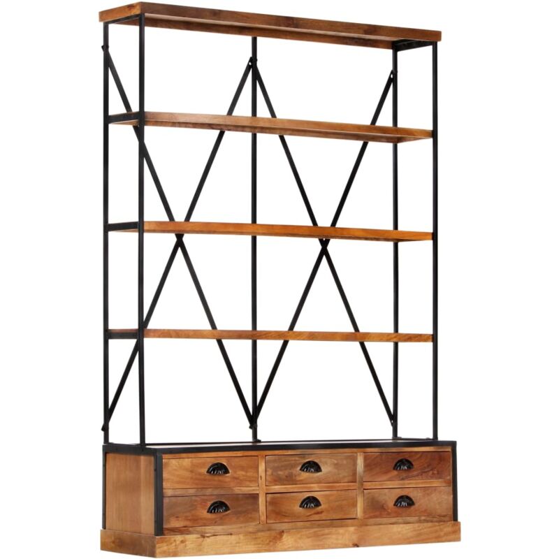 foto del prodotto les tendances furniture limited libreria a 4 ripiani 6 cassetti 122x36x181cm